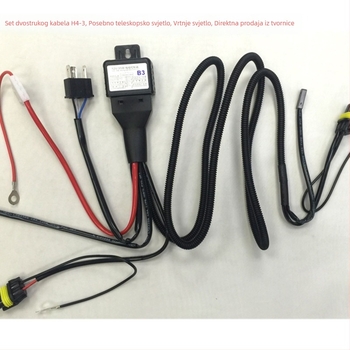 Kabelski skup za H4 xenon lampe s teleskopskom linijom, 12V, 35W, vijek trajanja 3200h