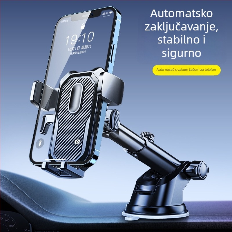 Držač za telefon u automobilu s usisnim nosačem na ploču (ABS+PC)