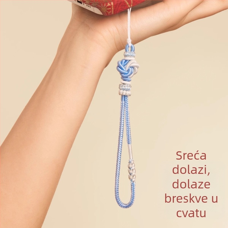 Ručni tkani mandala lanac za mobitel s motivom biljaka i cvijeća — Materijal: konac; Tehnika: ručno pletenje; Podrijetlo: Lianyungang; Originalni dizajn