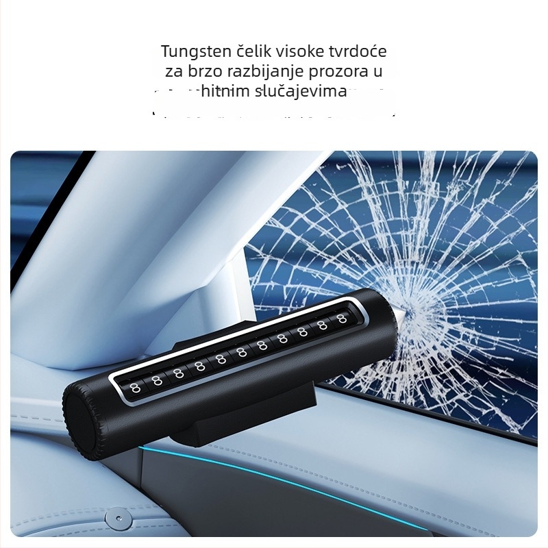 2-u-1 znak za parkiranje s pomičnim telefonskim brojem na vozilu, metalna konstrukcija, mogućnost tiska logotipa