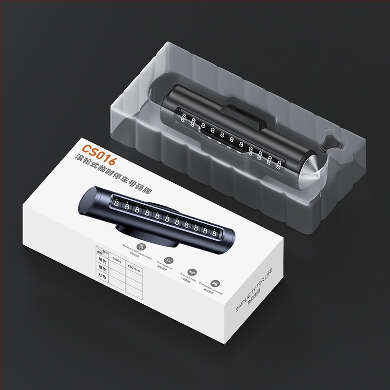 2-u-1 znak za parkiranje s pomičnim telefonskim brojem na vozilu, metalna konstrukcija, mogućnost tiska logotipa