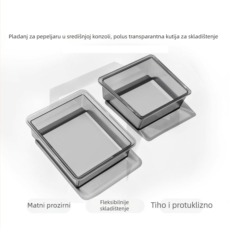 Kutija za skladištenje središnje konzole za Tesla Model Y/3 (YL osvježeno izdanje) – između sjedala, plastična, vodootporna, otporna na tlak, s ručkom
