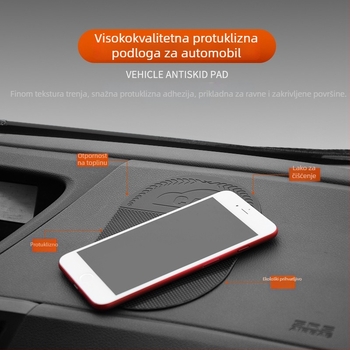Kružna PU protuklizna podloga za mobitel u automobilu – Spider mat