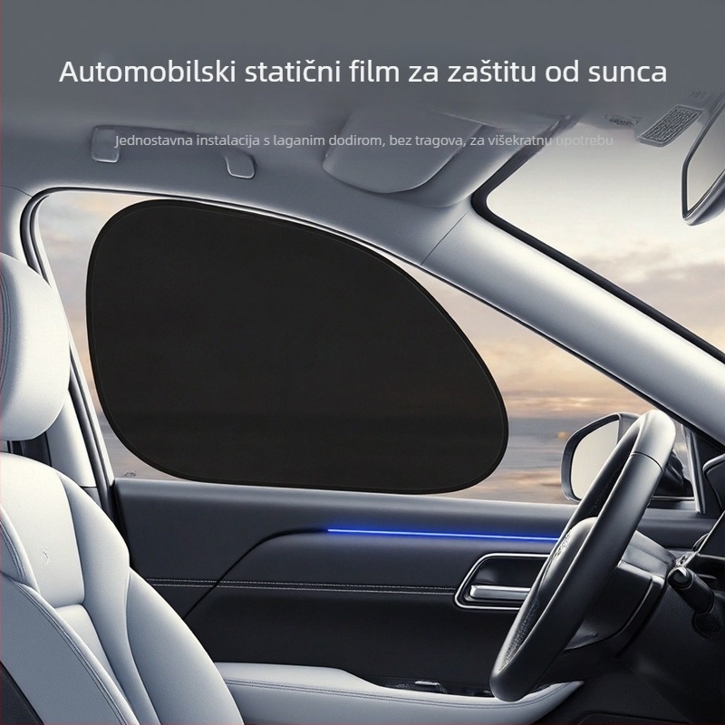 Automobilska sjenila s petljom od elektrostatičnog PVC filma za stražnje staklo – jastuk za blokiranje svjetla za ljetnu izolaciju