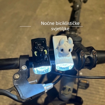 Prednja svjetiljka za bicikl, vodootporna, slatki crtani dizajn, punjiva, za noćnu vožnju