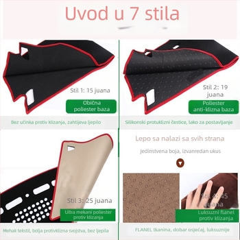 Sjenilo za središnju konzolu Kia Sportage (2017–2022), materijal: poliester flanel nubuk