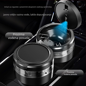 Pepeljak za unutrašnjost automobila, model L1614, plastičan, injekcijsko oblikovanje, težina 120 g, prilagodljiv