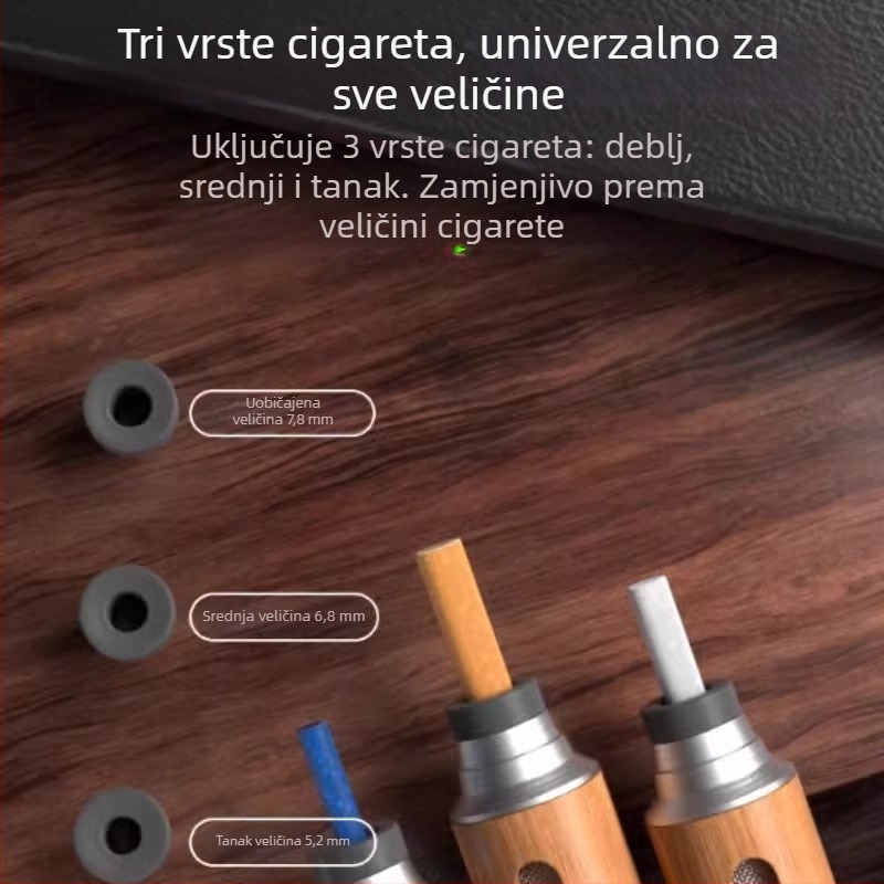 Pepeljak za auto, usisavanje dima i bez prosipavanja pepela, metalni, model S, urezani, težina 0,04 kg, Zhejiang