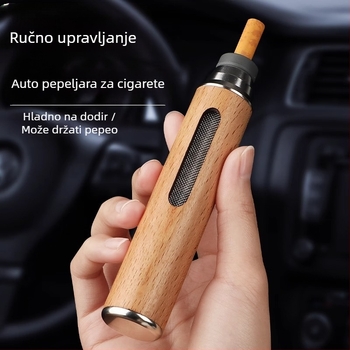 Auto pepeljara, metalna, model S, graviranje, težina 0,04 kg