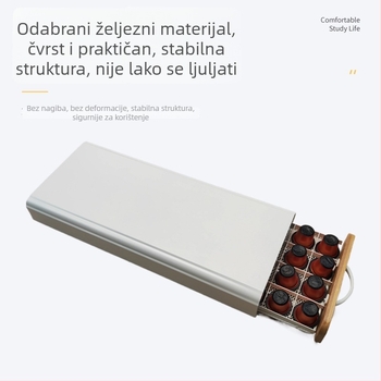 Stalak za kapsule kave s ladicom, veliki kapacitet, zaštita od prašine, stolni organizator, sklopiv, pomični, višestruka namjena