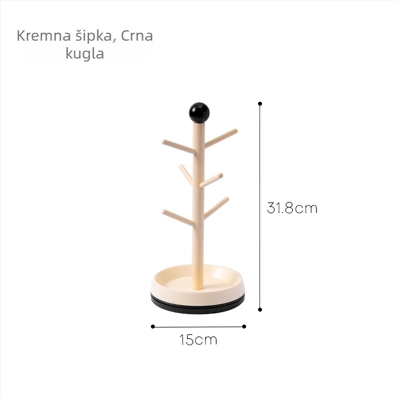 Organizator kozmetike, plastičan, 1 etaža, podni stalak, moderni minimalistički stil