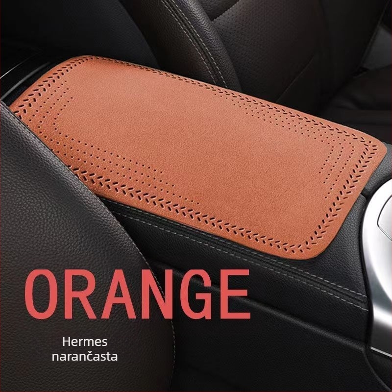 Mat za naslon za ruku automobila, presvlaka od suede kože automobilskog razreda, za sve sezone, opća kompatibilnost