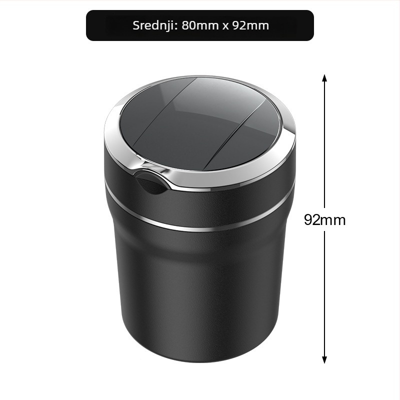 Auto popolnjak s keramičkom otpornom na plamen, LED osvjetljenjem, poklopcem, model L3889, težina 116 g