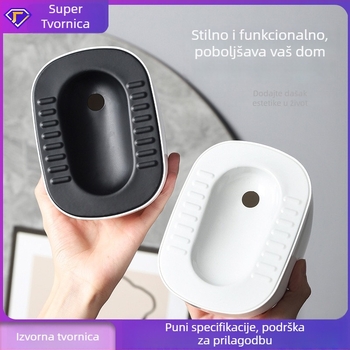 Pepeljara za čučanj-toaletu s podijeljenim dizajnom za smanjenje dima, metalna konstrukcija, jednostavno čišćenje, otisnuti logotip; marka Shuntiancai