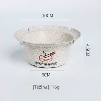 Jednokratni plastični pepelnjak s dizajnom protiv rasipanja pepela, mogućnost ispisa logotipa, prilagođena obrada