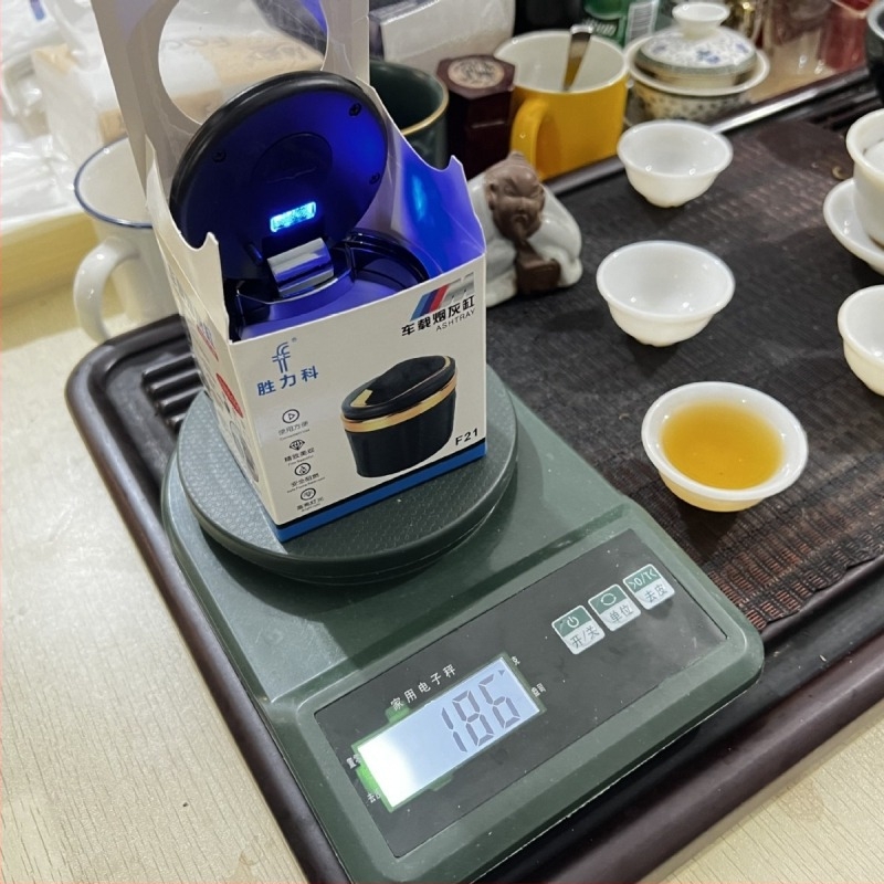 Auto pepelnjak s poklopcem – kreativni višefunkcionalni keramički model F21, 186 g, lijevanje (Za auto/Na otvorenom/U uredu)