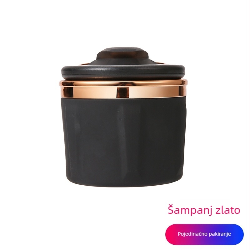 Auto pepelnjak s poklopcem – kreativni višefunkcionalni keramički model F21, 186 g, lijevanje (Za auto/Na otvorenom/U uredu)