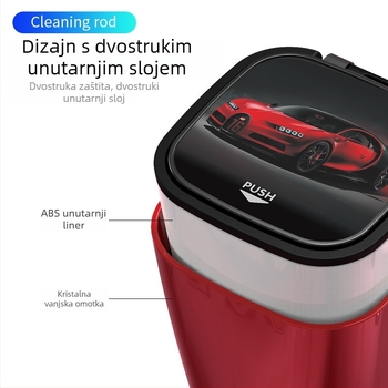 Unutarnji pepeljak za auto s LED svjetlom i kreativnom dvostrukom unutarnjom kutijom – ABS, BY-857