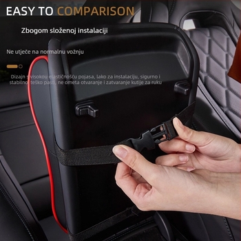 Podložak za središnju konzolu automobila s povećanjem visine, kožna, univerzalna kompatibilnost, 400 g, prilagođena obrada