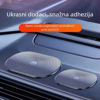 Protuklizna podloga za auto za središnju konzolu — PU materijal, držač za telefon, ljepljiva podloga, otporna na visoke temperature