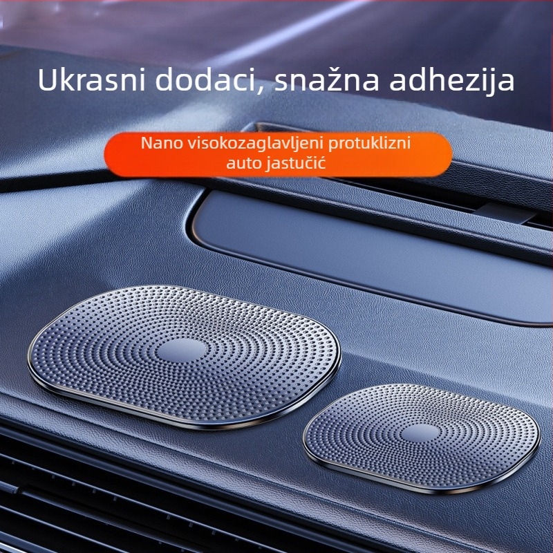Protuklizna podloga za auto za središnju konzolu — PU materijal, držač za telefon, ljepljiva podloga, otporna na visoke temperature