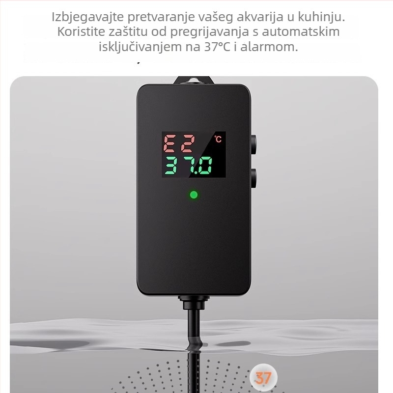 Kvarcna staklena grijaća šipka za akvarij uz termostat – otporna na eksplozije, za akvarije s kornjačama – 60W/100W/200W/300W/500W, Yee