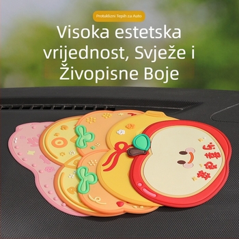Quanyue PVC protuklizna auto prostirka za središnju konzolu s karikaturnim ukrasom