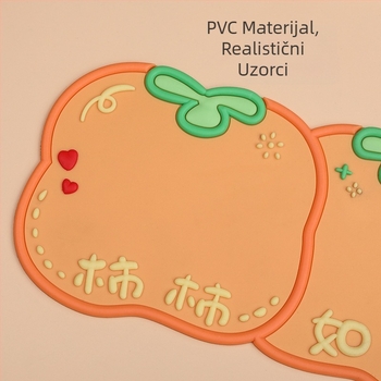 Quanyue PVC protuklizna auto prostirka za središnju konzolu s karikaturnim ukrasom