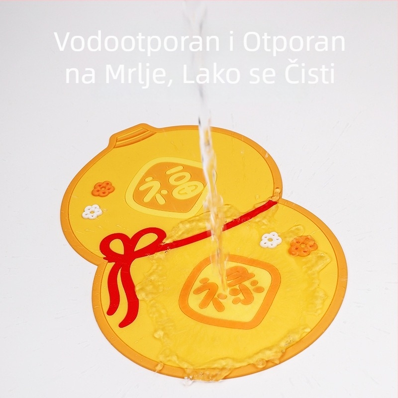 Quanyue PVC protuklizna auto prostirka za središnju konzolu s karikaturnim ukrasom