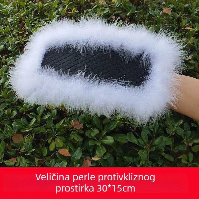 Automobilska silikonska protuklizna podloga s pernatim dizajnom, Ruijie marka (bez logotipa; odobrene privatne marke)