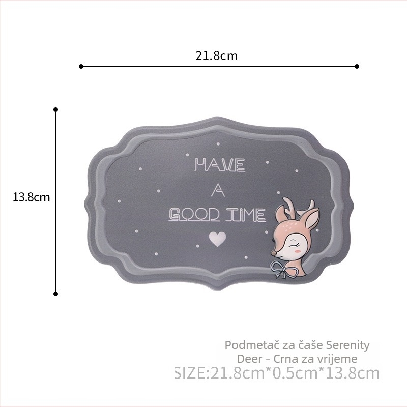 Unutarnja automobilska protuklizna podloga za mobitel, sladak crtani dizajn, PVC materijal, otporan na visoke temperature, tih