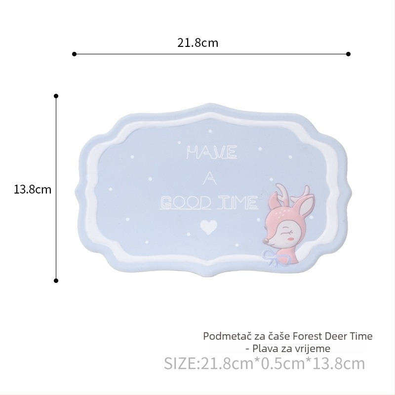 Unutarnja automobilska protuklizna podloga za mobitel, sladak crtani dizajn, PVC materijal, otporan na visoke temperature, tih