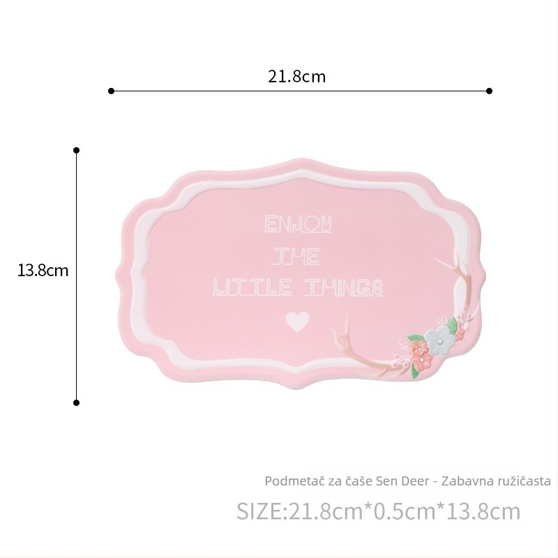 Unutarnja automobilska protuklizna podloga za mobitel, sladak crtani dizajn, PVC materijal, otporan na visoke temperature, tih