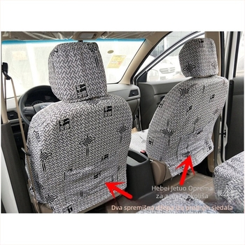 Pokrov za stražnja sjedala kombija s punim preklopom, PVF površina, univerzalno za 7–8 sjedišta, otporno na habanje, oko 2,5 kg, za Wuling