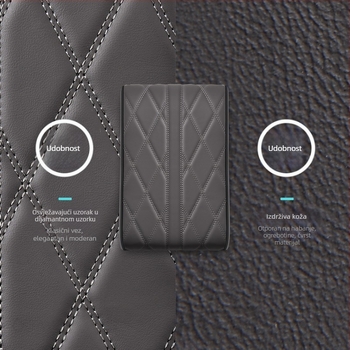 Kožni jastučić za automobil s memorijskom pjenom za podizanje, univerzalna kompatibilnost, prilagođena obrada