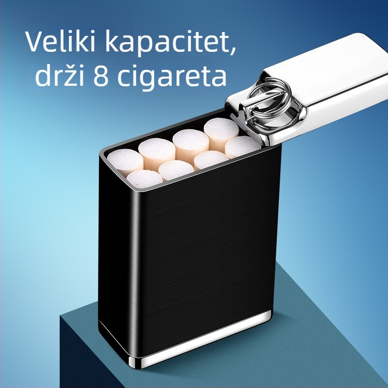 Prijenosni metalni pepelnik za automobil s kukom za vješanje - velika kapacitet, tisak logotipa, prilagodba