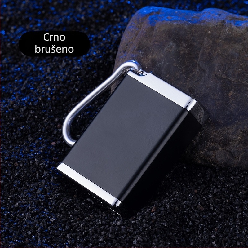 Prijenosni metalni pepelnik za automobil s kukom za vješanje - velika kapacitet, tisak logotipa, prilagodba