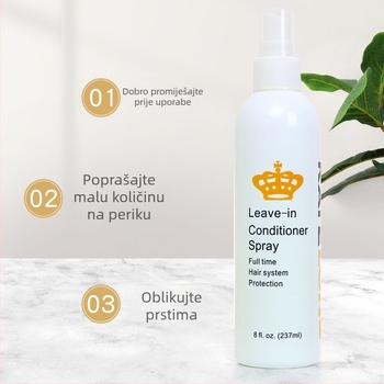 Rješenje za njegu perike – antistatično, bez ispiranja, omekšavajući sprej za perike, 237 ml