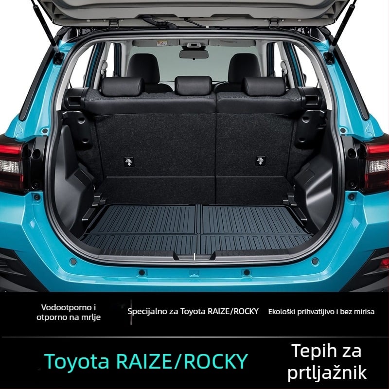Mat za prtljažnik za Toyota RAIZE ROCKY, vodootporna, otporna na prljavštinu, jednostavna za čišćenje, bez mirisa