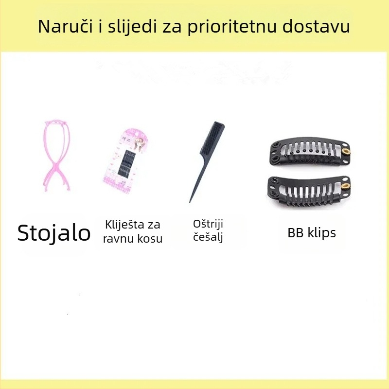 Poklon paket: držač za njegu i nošenje perike, jednostavan stiliziranje, dvostruka upotreba