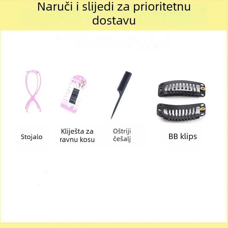 Poklon paket: držač za njegu i nošenje perike, jednostavan stiliziranje, dvostruka upotreba