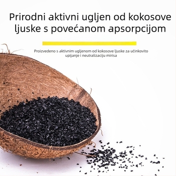 Yacaijie Kutija za deodoriranje hladnjaka s aktivnim ugljem i čajem polifenolima – antibakterijsko čišćenje, svjež zrak, 120 g