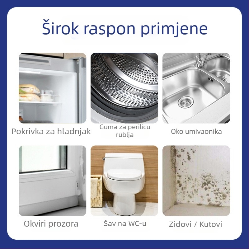 Lian Jie sprej za uklanjanje plijesni – za zidove, hladnjake i brtvene gumice perilice; 500 ml; dubinska dezinficija, uklanjanje mirisa; višenamjenski čistač