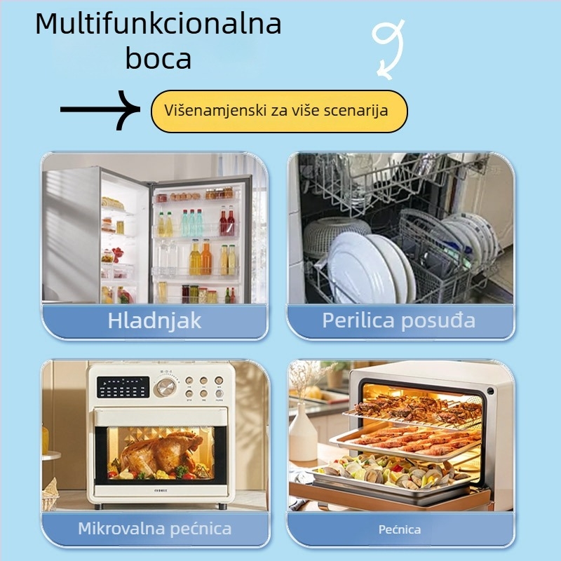 Višestruki sprej za čišćenje 400ml – 99,99% sterilizacija; za hladnjak, pećnicu i mikrovalnu; antibakterijski, dubinska dezinficija, svjež miris