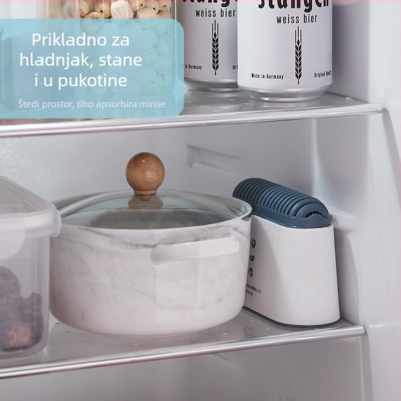 Kutija za dezodoriranje hladnjaka s aktivnim ugljenom, apsorpcija i dezinfekcija, prozračan netkani materijal, 120 komada, materijal: PP + aktivni ugljen