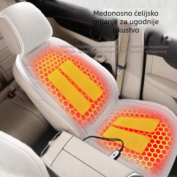 Grijana podloga za sjedenje u automobilu s Ferret Fleece površinom i punilom, zimi, prilagodba dostupna (Funkcija: grijanje; Sezona: zima; Materijal površine: Ferret Fleece; Materijal punjenja: Ferret Fleece; Prilagodba: Da)
