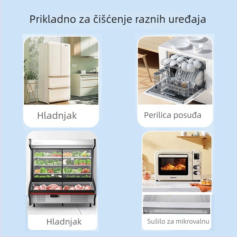 Višenamjenski čistač za hladnjak, pećnicu i mikrovalnu – dubinska dekontaminacija, uklanjanje kamenca, miris limuna, paket od 24 boca