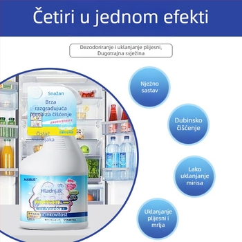Hebson Deodorizirajući čistač za hladnjak — antibakterijski, uklanja mirise, čišćenje, uklanja plijesan; blag miris; pakiranje 25 kom.