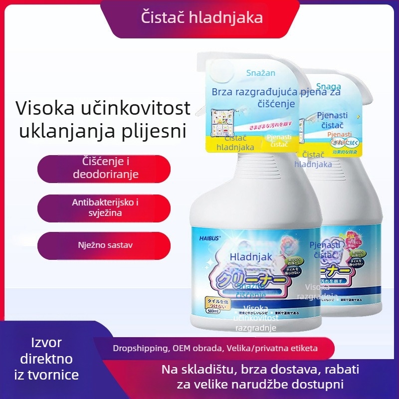 Hebson Deodorizirajući čistač za hladnjak — antibakterijski, uklanja mirise, čišćenje, uklanja plijesan; blag miris; pakiranje 25 kom.