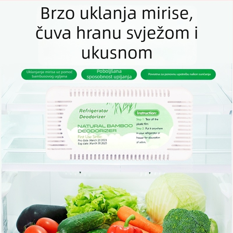 Torba od bambusovog aktivnog ugljena za hladnjak – Bamboo rhythm; funkcija: apsorpcija vlage i dezodoriranje; kategorija: torba od bambusovog ugljena; pogodno za: hladnjak; težina: 50 g